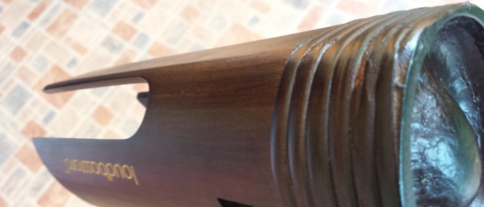 Loubasstard bamboo amplifier speaker