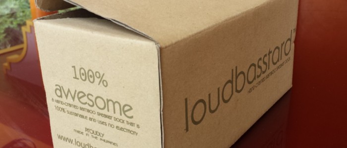 Loubasstard bamboo amplifier speaker